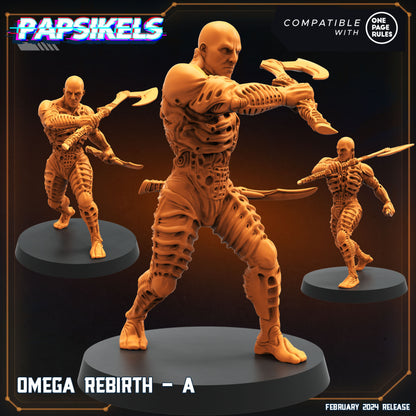 Omega Rebirth  -  Resin Miniature - Tabletop  miniature - Fantasy Miniature - 32mm - D&D -  Sci-fi Miniature - Papsikel