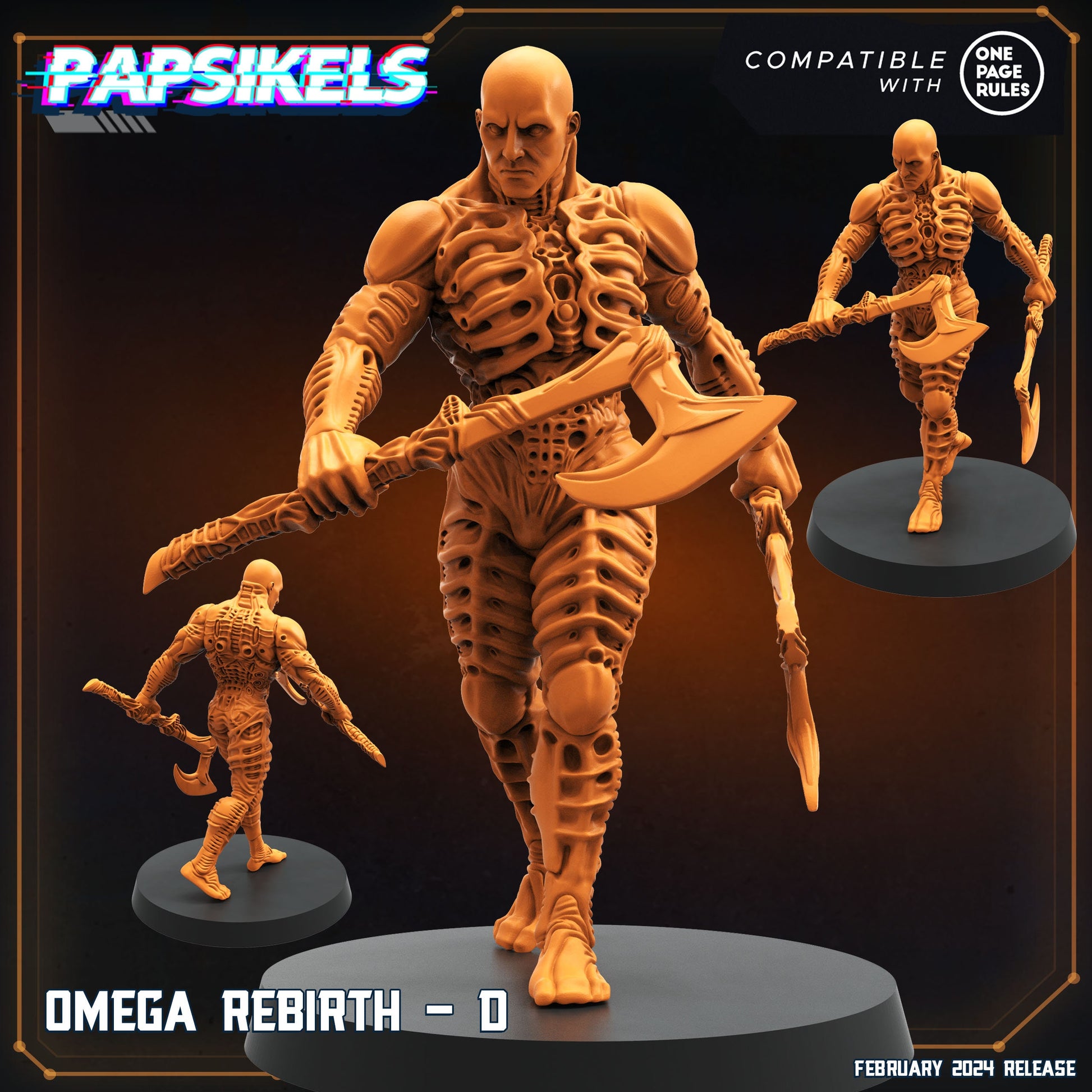 Omega Rebirth - Resin Miniature - Tabletop miniature - Fantasy Miniature - 32mm - D&D - Sci-fi Miniature - Papsikel
