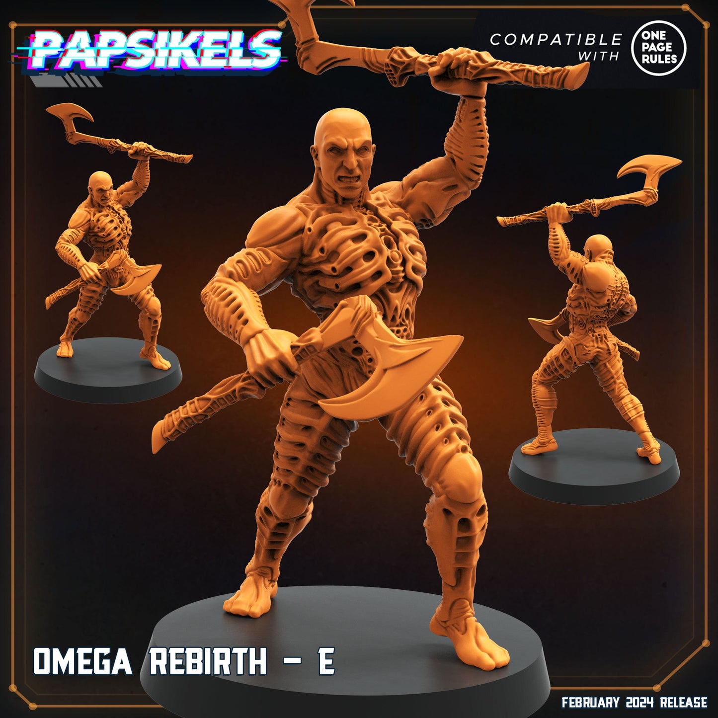 Omega Rebirth - Resin Miniature - Tabletop miniature - Fantasy Miniature - 32mm - D&D - Sci-fi Miniature - Papsikel