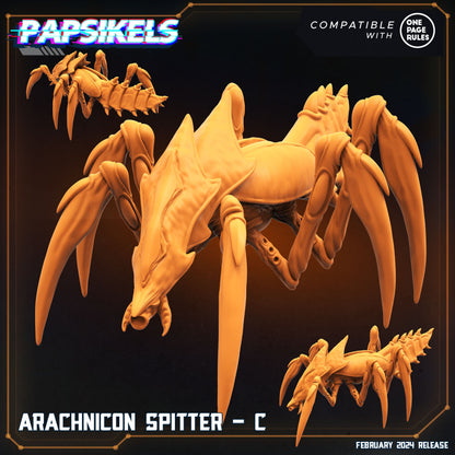 Arachnicon Spitter - Resin Miniature - Tabletop miniature - Fantasy Miniature - 32mm - D&D - Sci-fi Miniature - Papsikel