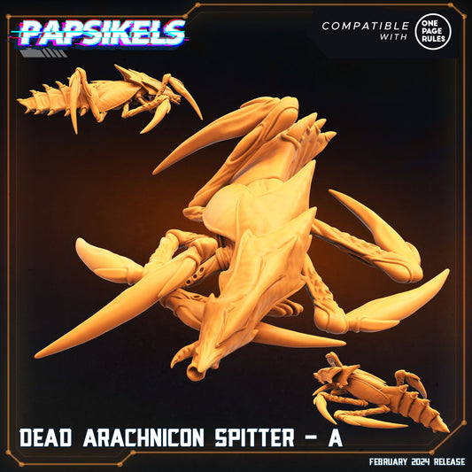 Dead Arachnicon Spitter - Resin Miniature - Tabletop miniature - Fantasy Miniature - 32mm - D&D - Sci-fi Miniature - Papsikel