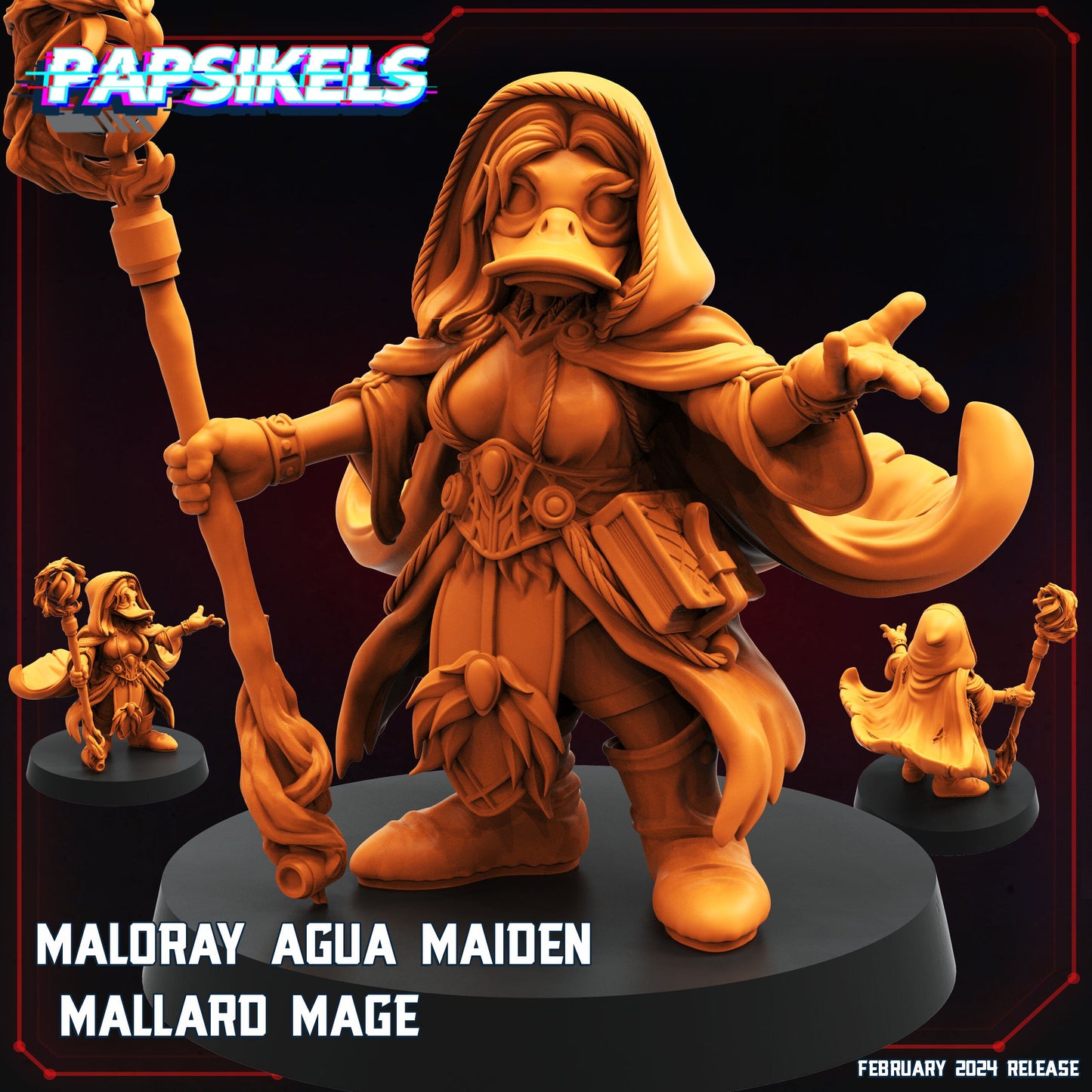 Maloray Agua Maiden - Resin Miniature - Tabletop miniature - Fantasy Miniature - 32mm - D&D - Sci-fi Miniature - Papsikel