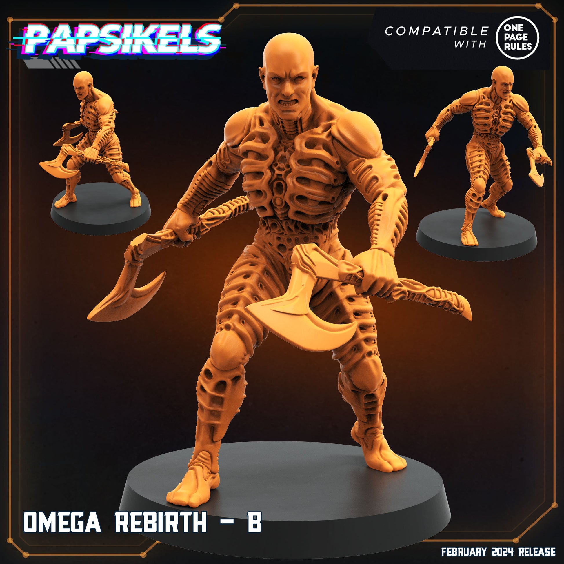 Omega Rebirth - Resin Miniature - Tabletop miniature - Fantasy Miniature - 32mm - D&D - Sci-fi Miniature - Papsikel