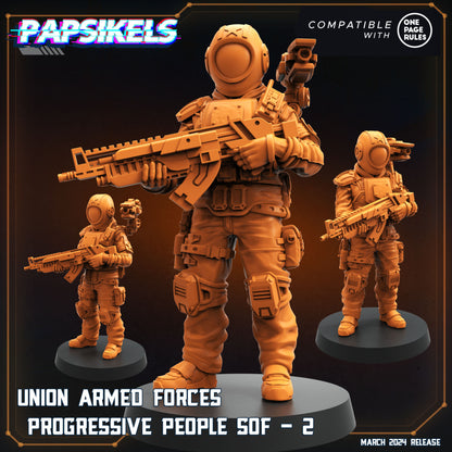 Progressive People SOF -  Resin Miniature - Tabletop  miniature - Fantasy Miniature - 32mm - D&D -  Sci-fi Miniature- Papsikel