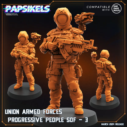 Progressive People SOF -  Resin Miniature - Tabletop  miniature - Fantasy Miniature - 32mm - D&D -  Sci-fi Miniature- Papsikel