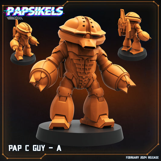 Pap C Guy - Resin Miniature - Tabletop miniature - Fantasy Miniature - 32mm - D&D - Sci-fi Miniature- Papsikel