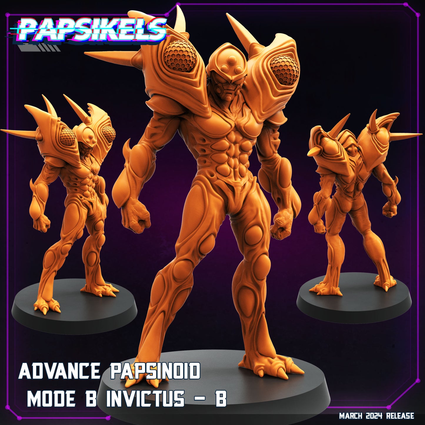 Advance Papsinoid -  Resin Miniature - Tabletop  miniature - Fantasy Miniature - 32mm - D&D -  Sci-fi Miniature- Papsikel