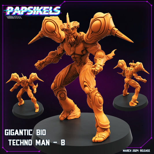 Gigantic Bio Tech Man - Resin Miniature - Tabletop miniature - Fantasy Miniature - 32mm - D&D - Sci-fi Miniature- Papsikel