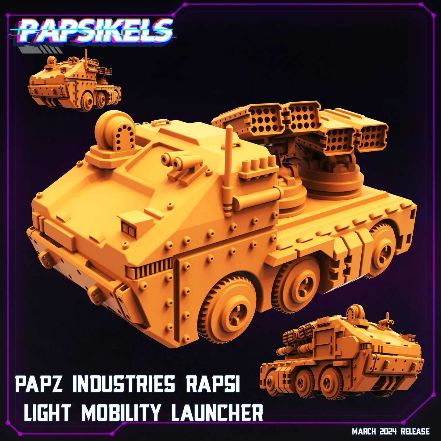 Light Mobility Launcher -  Resin Miniature - Tabletop  miniature - Fantasy Miniature - 32mm - D&D -  Sci-fi Miniature- Papsikel