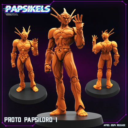 Proto Papsilord -  Resin Miniature - Tabletop  miniature - Fantasy Miniature - 32mm - D&D -  Sci-fi Miniature - Papsikel