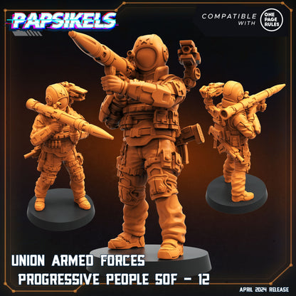 Union Armed Forces - Resin Miniature - Tabletop miniature - Fantasy Miniature - 32mm - D&D - Sci-fi Miniature - Papsikel
