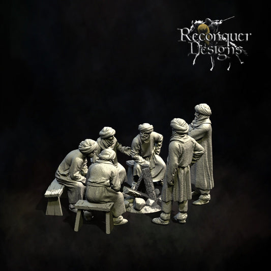 Berber at Camp - Resin Miniature - Tabletop miniature - Medieval Miniature