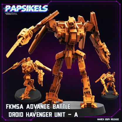 FKMSA Advance Battle Droid Havenger -  Resin Miniature - Tabletop  miniature - Fantasy Miniature - 32mm - D&D -  Sci-fi Miniature - Papsikel