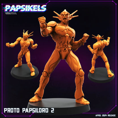 Proto Papsilord -  Resin Miniature - Tabletop  miniature - Fantasy Miniature - 32mm - D&D -  Sci-fi Miniature - Papsikel