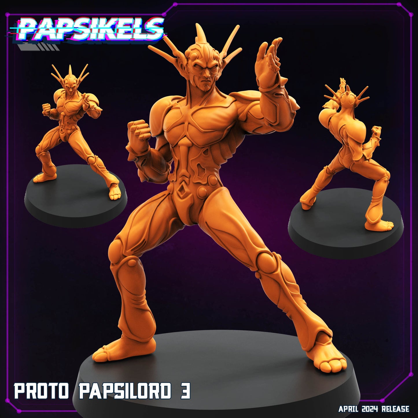 Proto Papsilord -  Resin Miniature - Tabletop  miniature - Fantasy Miniature - 32mm - D&D -  Sci-fi Miniature - Papsikel