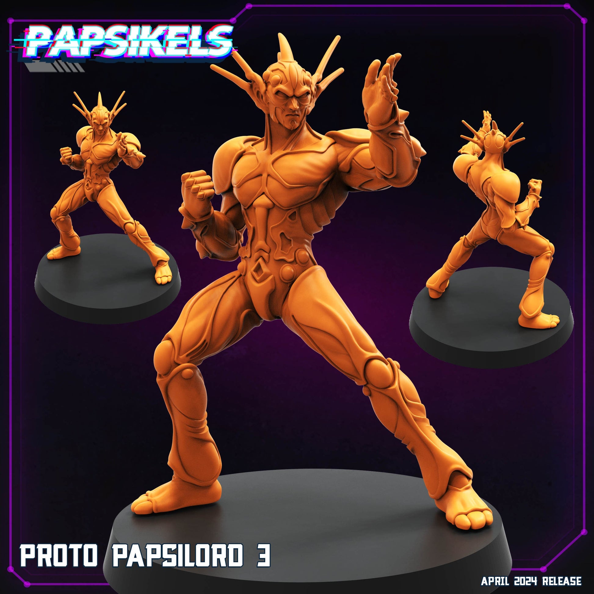 Proto Papsilord - Resin Miniature - Tabletop miniature - Fantasy Miniature - 32mm - D&D - Sci-fi Miniature - Papsikel