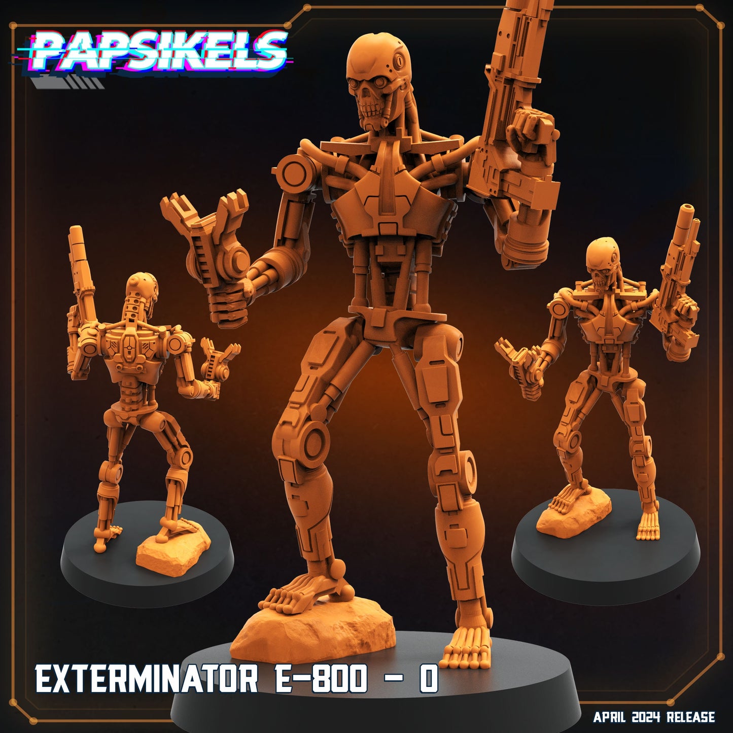 Exterminator -  Resin Miniature - Tabletop  miniature - Fantasy Miniature - 32mm - D&D -  Sci-fi Miniature - Papsikel