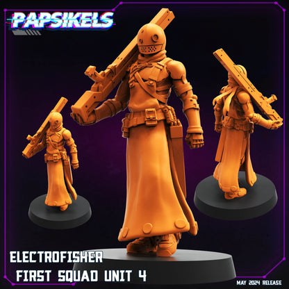 Electrofishers -  Resin Miniature - Tabletop  miniature - Fantasy Miniature - 32mm - D&D -  Sci-fi Miniature - Papsikel