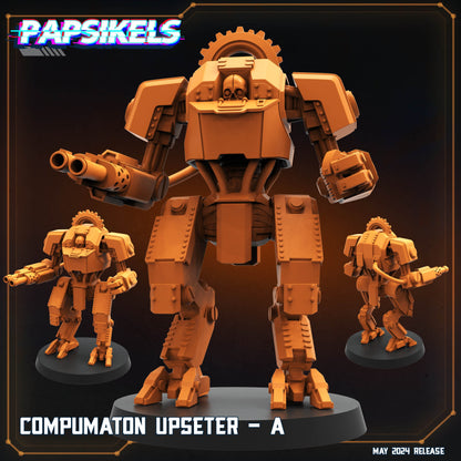 Compumaton Upseter -  Resin Miniature - Tabletop  miniature - Fantasy Miniature - 32mm - D&D -  Sci-fi Miniature - Papsikel