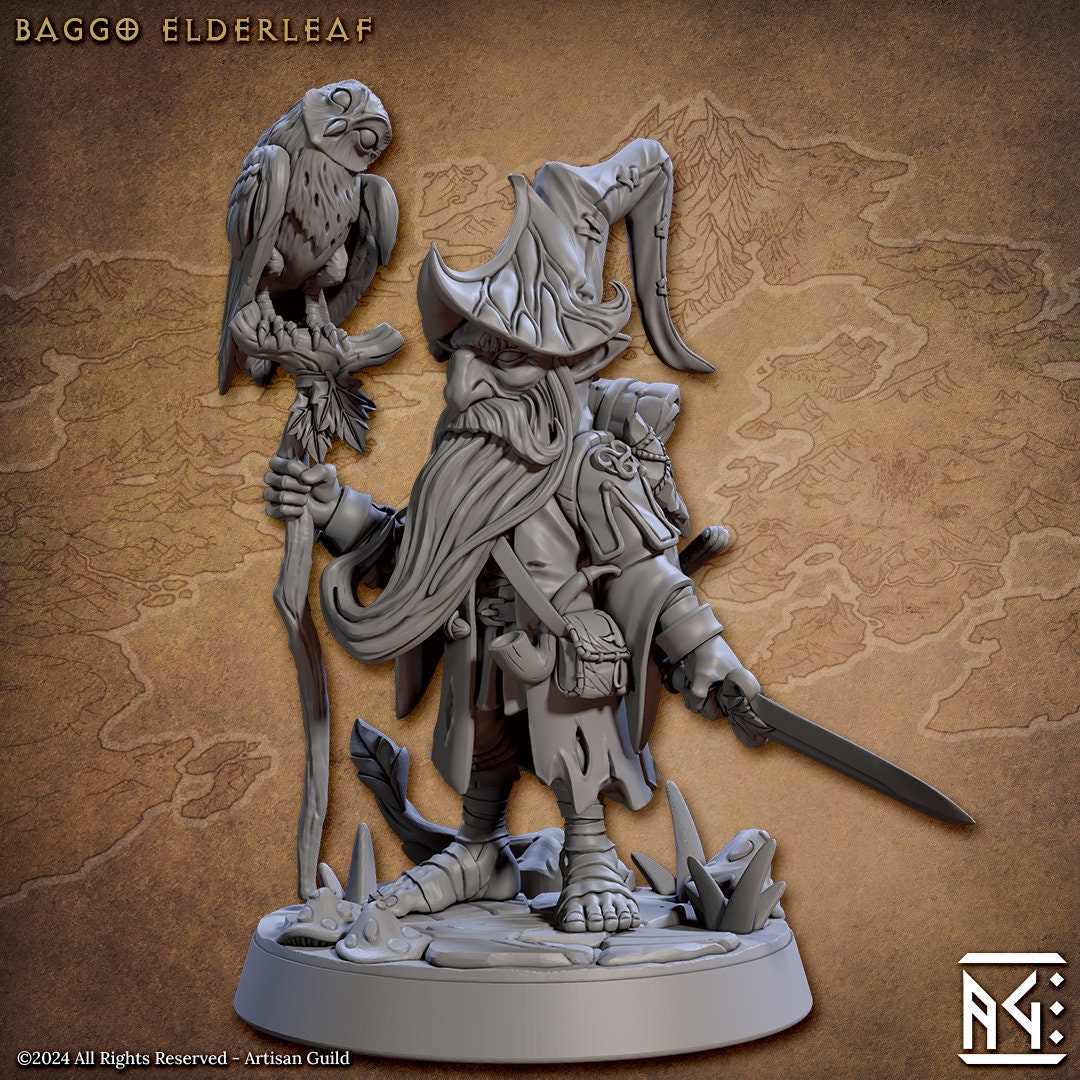 Baggo - 3D Printed Miniature - Fantasy Miniature -Tabletop  Miniature - Tabletop Miniature - D&D - Artisan Guild