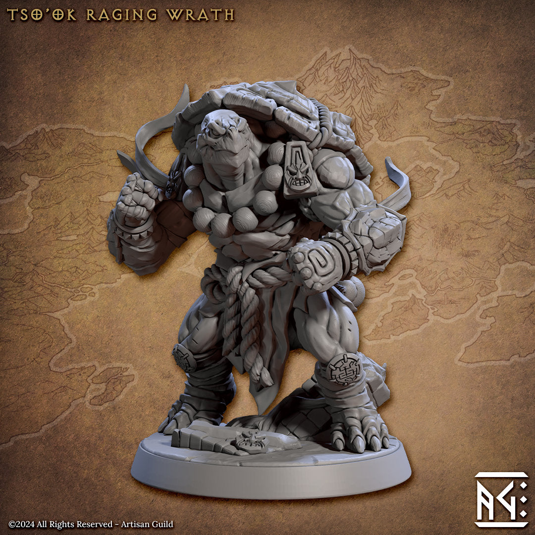 Tso ' ok - 3D Printed Miniature - Fantasy Miniature -Tabletop  Miniature - Tabletop Miniature - D&D - Artisan Guild