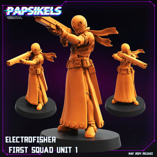 Electrofishers - Resin Miniature - Tabletop miniature - Fantasy Miniature - 32mm - D&D - Sci-fi Miniature - Papsikel