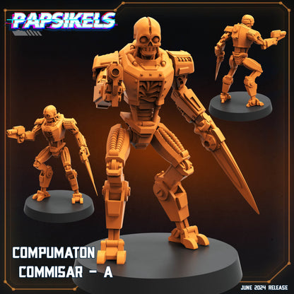 Compumation trooper/Brawler  -  Resin Miniature - Tabletop  miniature - Fantasy Miniature - 32mm - D&D -  Sci-fi Miniature - Papsikel