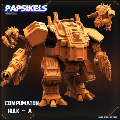 Compumaton Hulk -  Resin Miniature - Tabletop  miniature - Fantasy Miniature - 32mm - D&D -  Sci-fi Miniature - Papsikel