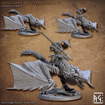 Wyvernriders - 3D Printed Miniature - D&D - Artisan Guild