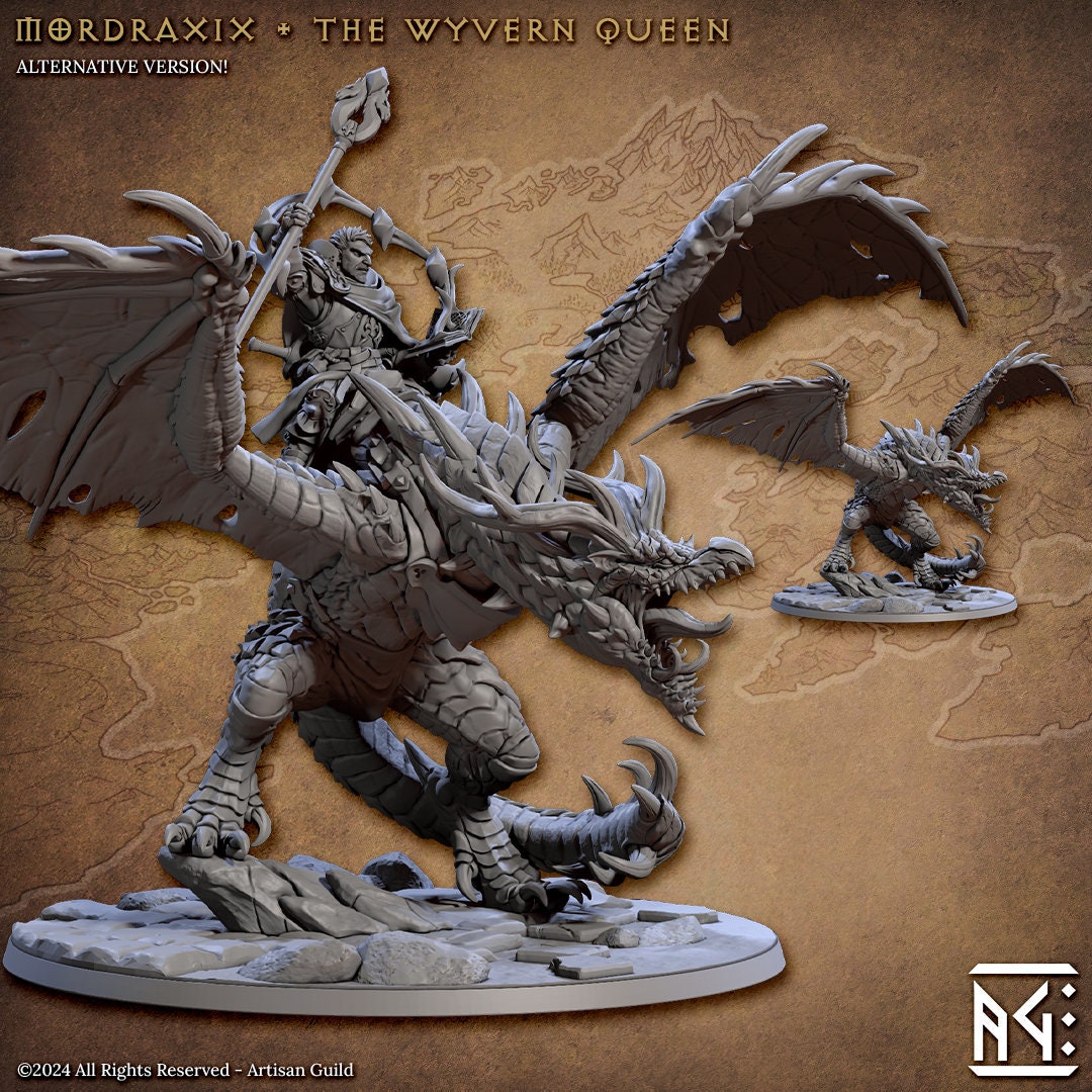 Mordraxix - 3D Printed Miniature - D&D - Artisan Guild - Tabletop Miniature