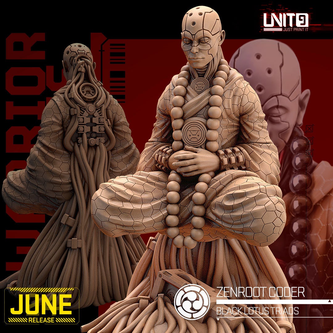 Zenroot Coder - Tabletop  miniature - Fantasy - 32mm - D&D  Resin Miniature