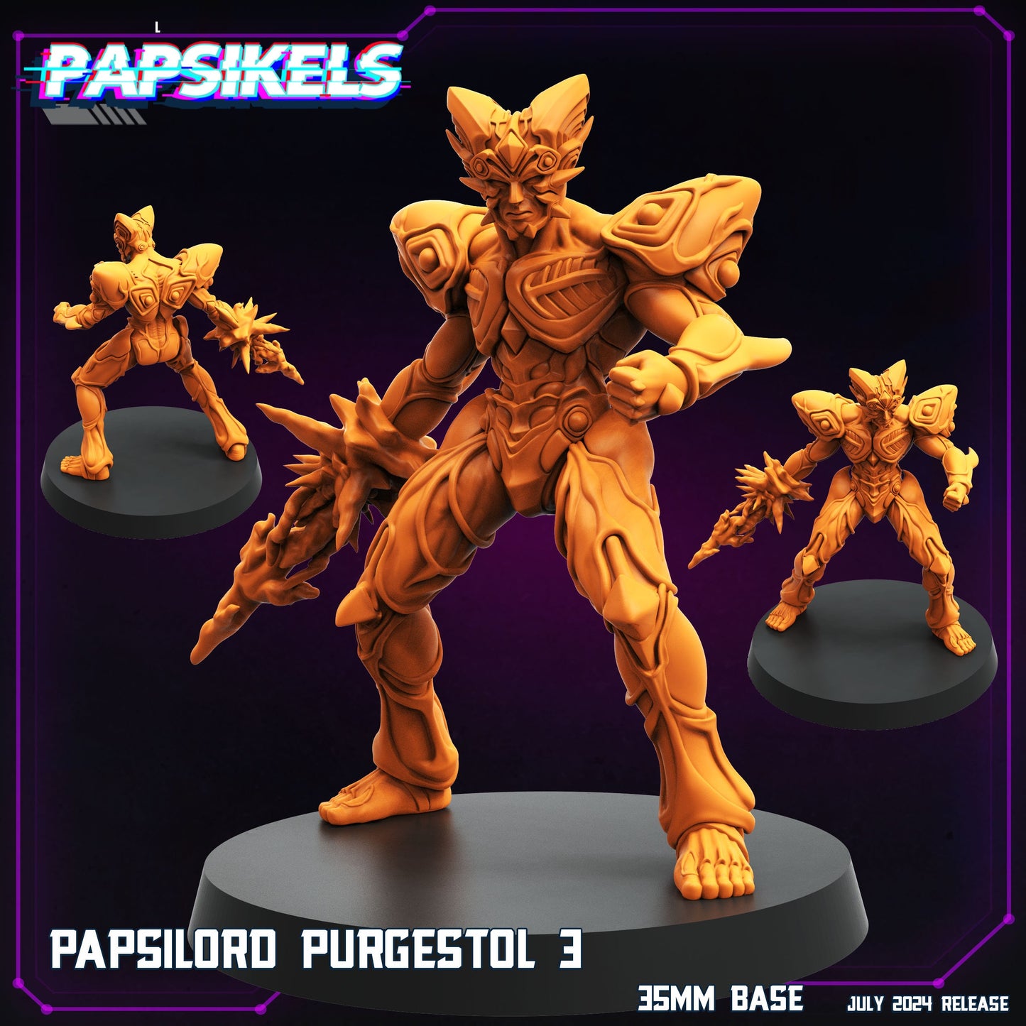 Papsilord Purgestol -  Resin Miniature - Tabletop  miniature - Fantasy Miniature - 32mm - D&D -  Sci-fi Miniature- Papsikel