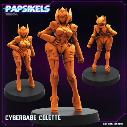 Cyberbabes - Resin Miniature - Tabletop miniature - Fantasy Miniature - 32mm - D&D - Sci-fi Miniature- Papsikel