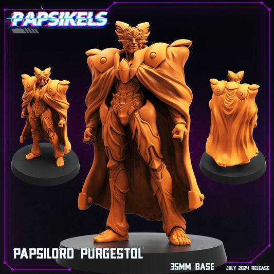 Papsilord Purgestol -  Resin Miniature - Tabletop  miniature - Fantasy Miniature - 32mm - D&D -  Sci-fi Miniature- Papsikel