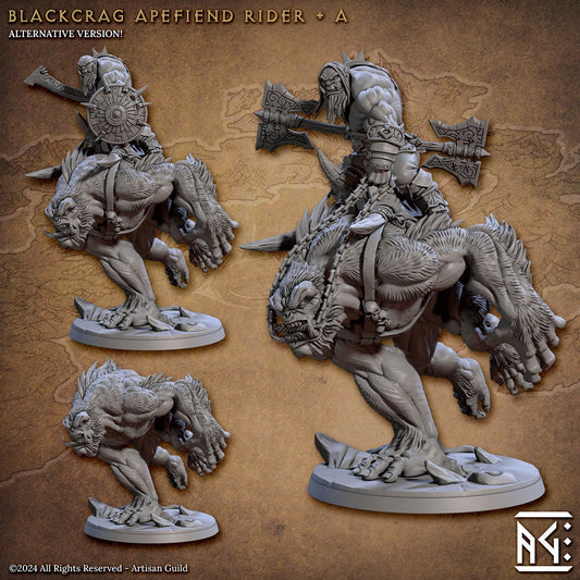Blackcrag Riders - Tabletop miniature - Fantasy - 32mm - D&D Resin Miniature - Artisan Guild DnD