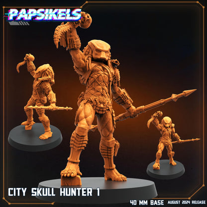 Skull Hunters - Resin Miniature - Tabletop miniature - Fantasy Miniature - 32mm - D&D - Sci-fi Miniature- Papsikel