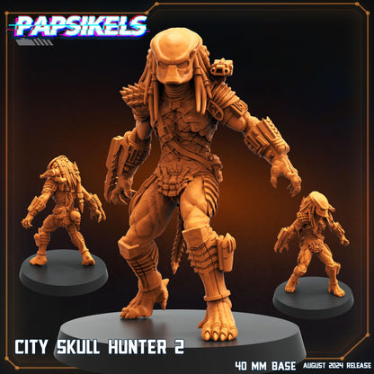 Skull Hunters - Resin Miniature - Tabletop miniature - Fantasy Miniature - 32mm - D&D - Sci-fi Miniature- Papsikel