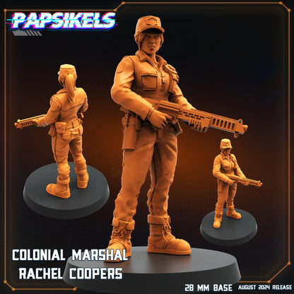 Colonial Marshalls - Resin Miniature - Tabletop miniature - Fantasy Miniature - 32mm - D&D - Sci-fi Miniature- Papsikel