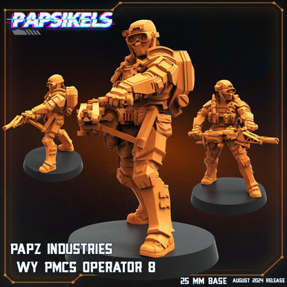 Pmcs Operators - Resin Miniature - Tabletop miniature - Fantasy Miniature - 32mm - D&D - Sci-fi Miniature- Papsikel