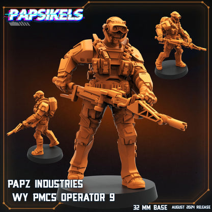 Pmcs Operators - Resin Miniature - Tabletop miniature - Fantasy Miniature - 32mm - D&D - Sci-fi Miniature- Papsikel