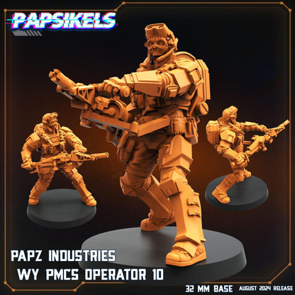 Pmcs Operators - Resin Miniature - Tabletop miniature - Fantasy Miniature - 32mm - D&D - Sci-fi Miniature- Papsikel