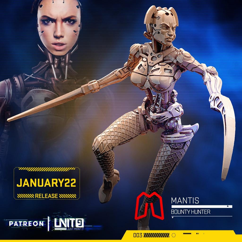 Jan 2022 - Tabletop  miniature - Fantasy - 32mm - D&D  Resin Miniature