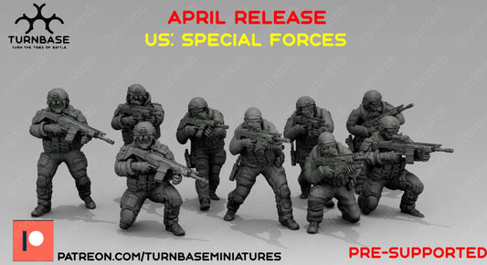 US special Forces - 3D Printed Miniature - Sci-Fi Miniature - Military