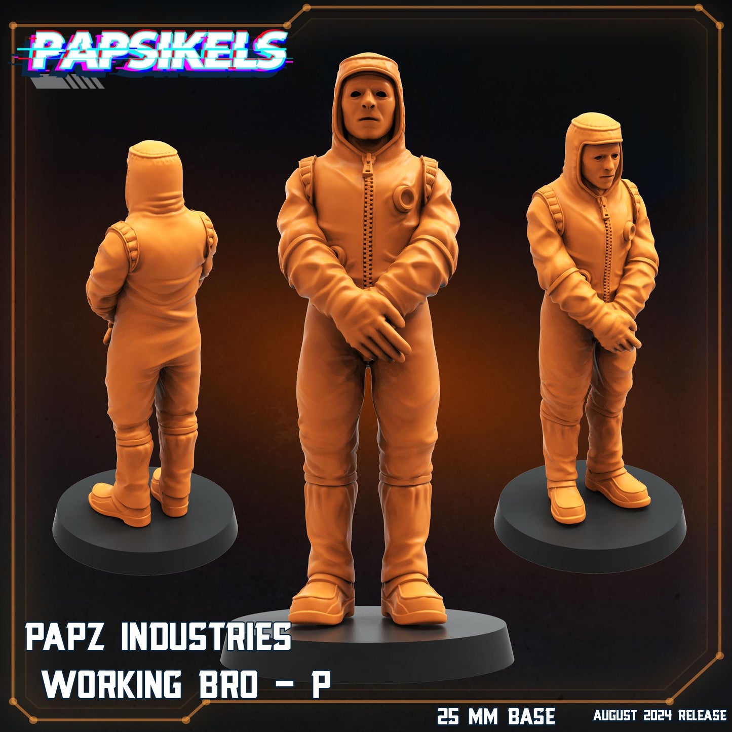 Working Bros Collection 3 -  Resin Miniature - Tabletop  miniature - Fantasy Miniature - 32mm - D&D -  Sci-fi Miniature- Papsikel