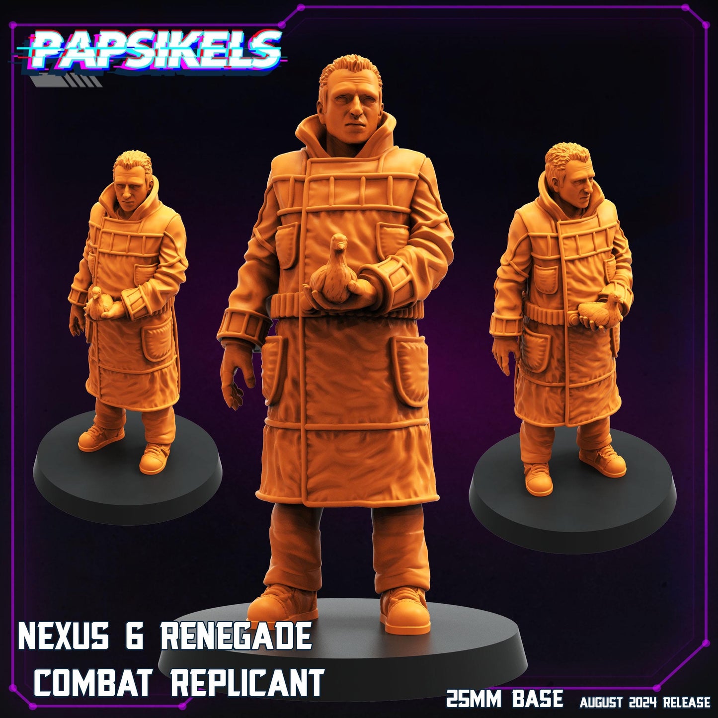 Nexus Replicants -  Resin Miniature - Tabletop  miniature - Fantasy Miniature - 32mm - D&D -  Sci-fi Miniature- Papsikel