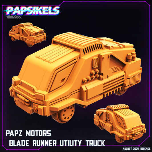 Blade Utility truck - Resin Miniature - Tabletop miniature - Fantasy Miniature - 32mm - D&D - Sci-fi Miniature- Papsikel