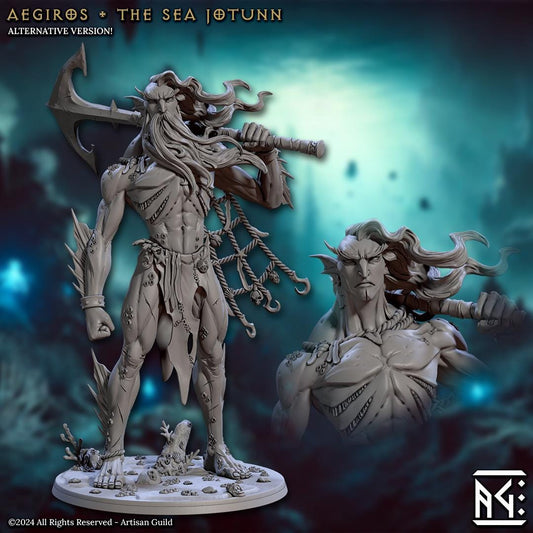 Aegiros - 3D Printed Miniature - Fantasy Miniature -Tabletop Miniature - Tabletop Miniature - D&D - Artisan Guild DnD