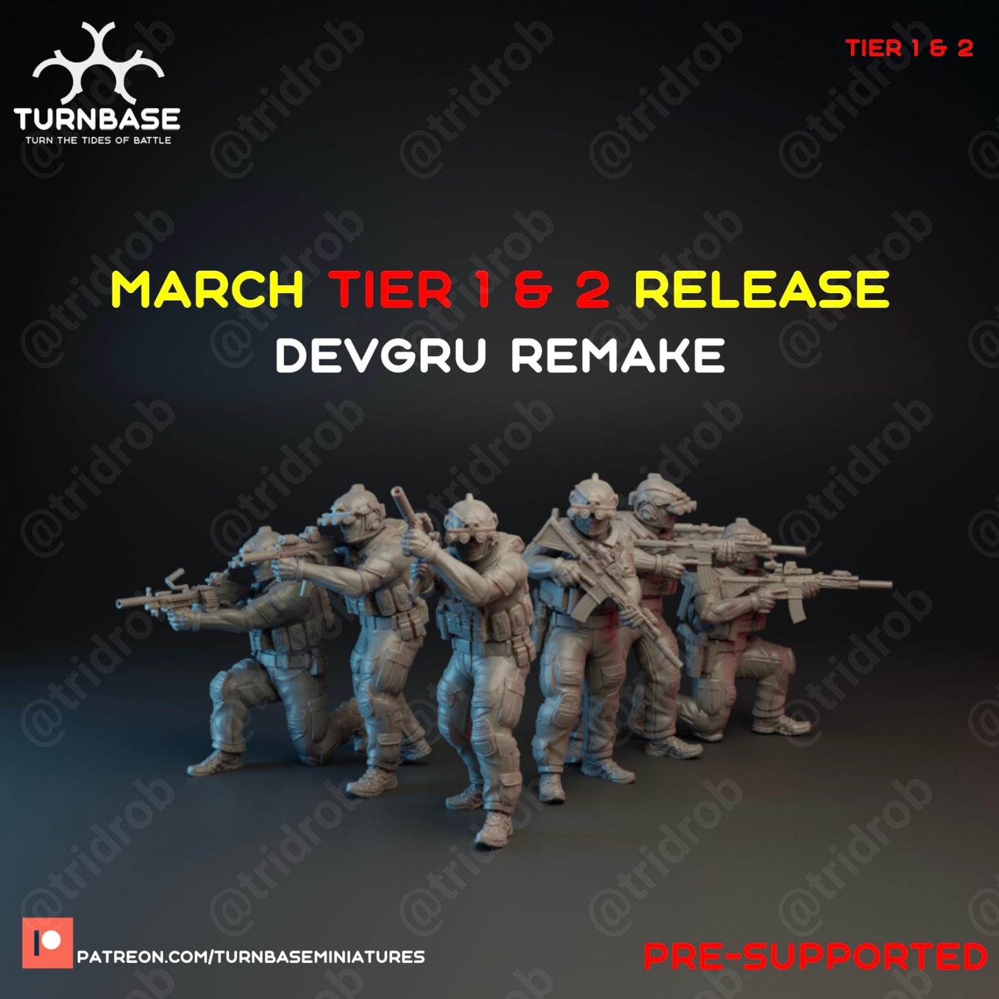 Devgru - 3D Printed Miniature - Sci-Fi Miniature - Military