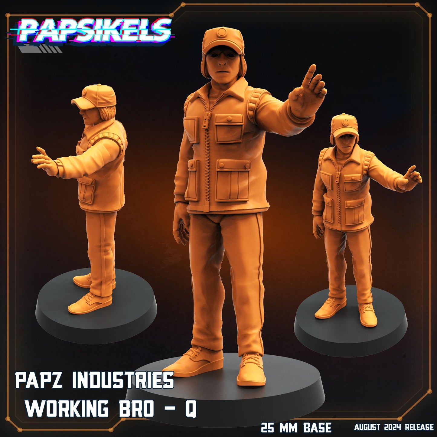 Working Bros Collection 3 -  Resin Miniature - Tabletop  miniature - Fantasy Miniature - 32mm - D&D -  Sci-fi Miniature- Papsikel