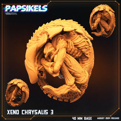 Xeno Chrisalis -  Resin Miniature - Tabletop  miniature - Fantasy Miniature - 32mm - D&D -  Sci-fi Miniature- Papsikel